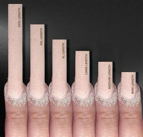 Acrylic Nails Length Chart