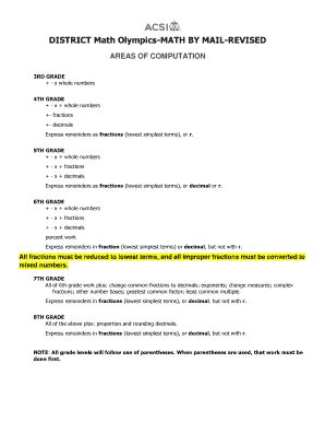 Acsi Math Olympics Practice Tests Ebook Doc