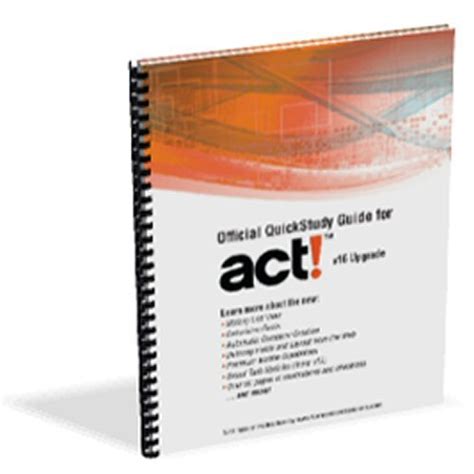 Act QuickStudy Guide Upgrade v16 Epub