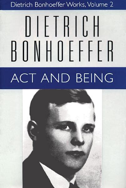 Act and Being Dietrich Bonhoeffer Works Vol 2 Kindle Editon
