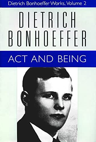 Act and Being Dietrich Bonhoeffer Works Vol 2 Kindle Editon