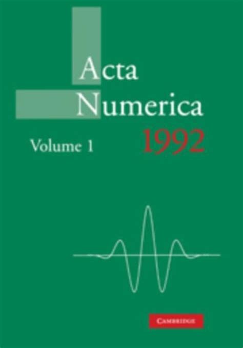 Acta Numerica 1992 Kindle Editon