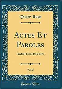 Actes et Paroles vol I French Edition Reader