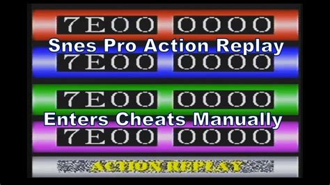 Action Replay Codes: