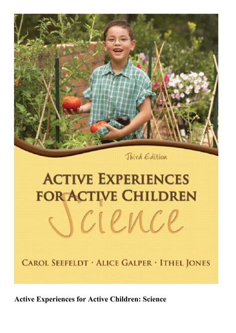 Active Experiences for Active Children Science Kindle Editon