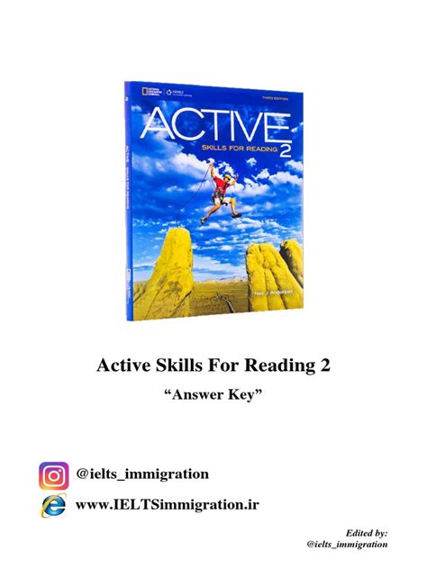 Active Skill For Reading 2 Answer Reader