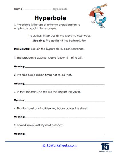 Activities for hyperbole and understatement Ebook Doc