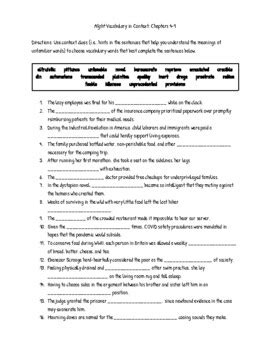 Activity 4 Vocabulary For Night Answer Doc