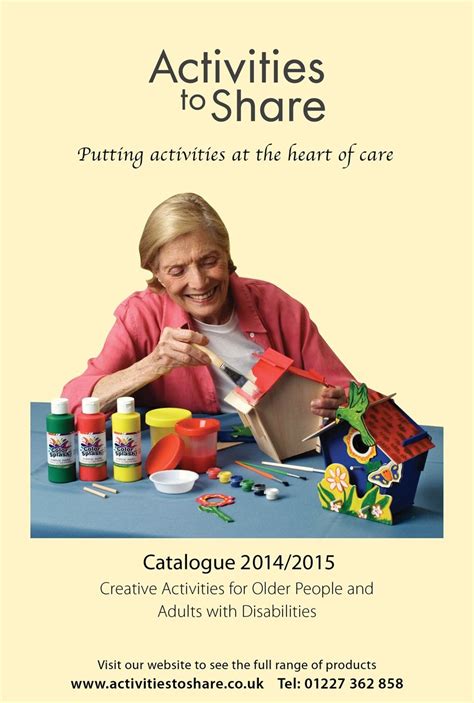 Activity Catalogue For The Elderly