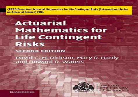 Actuarial.Mathematics.for.Life.Contingent.Risks Ebook Reader