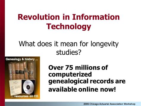 Actuaries: Key Players in the Longevity Revolution