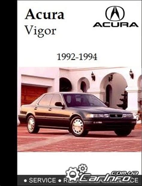 Acura Vigor 1992-1994 Service Repair Manual Ebook Reader