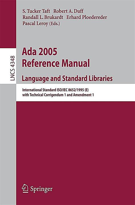 Ada 2005 Reference Manual.Language and Standard Libraries International Standard ISO/IEC 8652/1995(E Epub