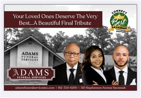 Adams Funeral Services: Providing Compassionate Care in Savannah, Georgia