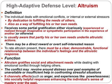 Adaptive Defence Mechanisms