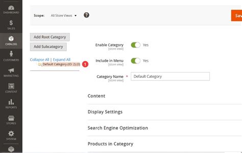 Add Default Category To Catalog_category_entity