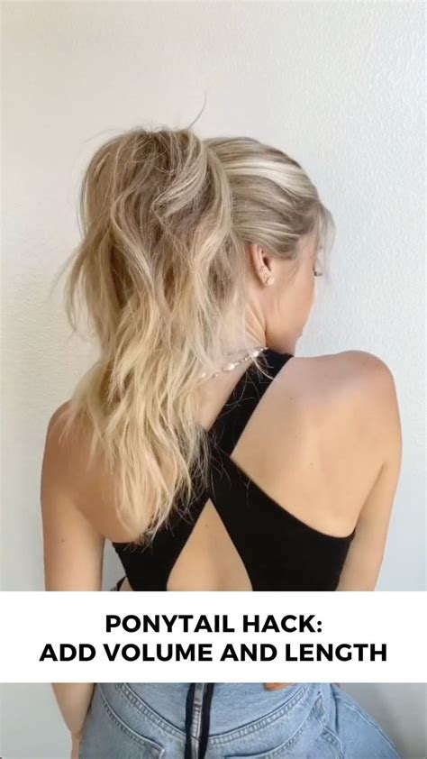 Add length and volume to your ponytail.