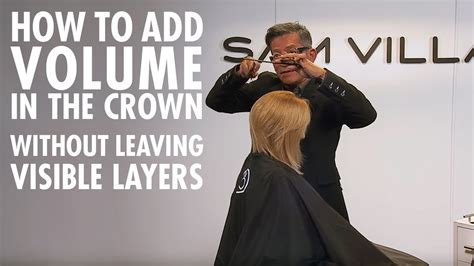 Add volume to the crown of your head.