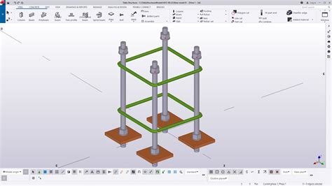 Adding Anchor Rods To Bolt Catalog In Tekla