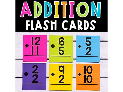 Addition Flash Cards Printable
