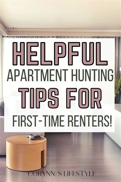 Additional Tips for Apartment Hunting: