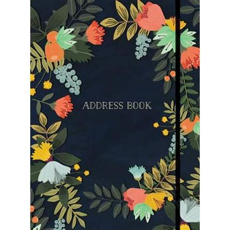 Address Book Modern Floral Large PDF
