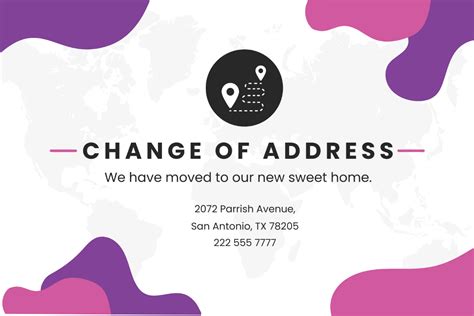 Address Card Template