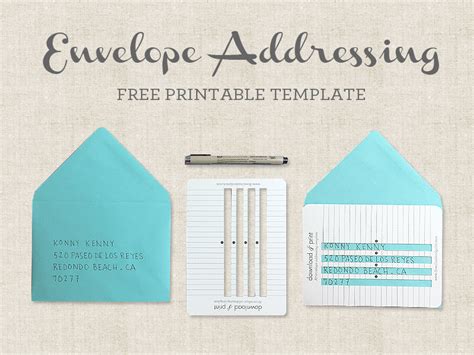 Addressing An Envelope Template