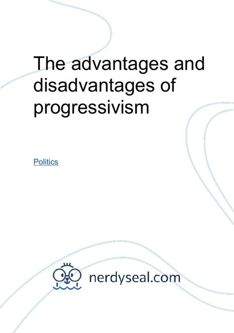 Addressing Shortcomings and Advancing Progressivism