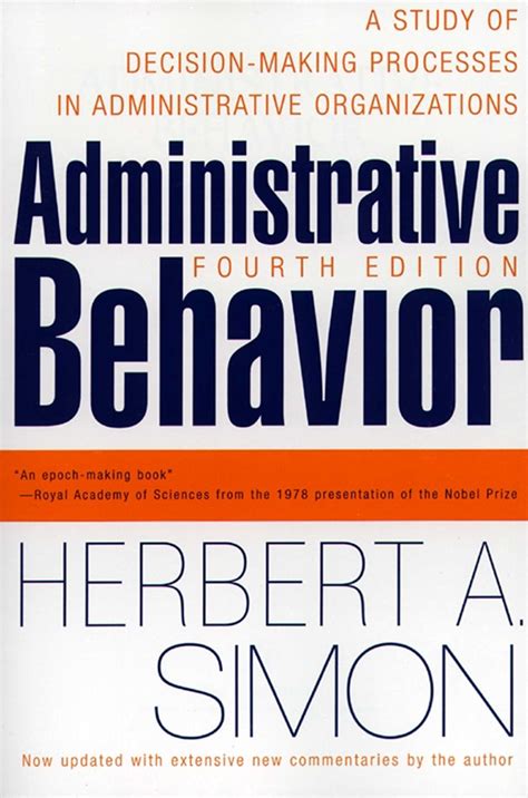 Administrative Behavior 4th Edition Reader