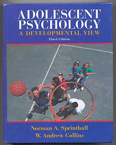 Adolescent Psychology A Developmental View Kindle Editon