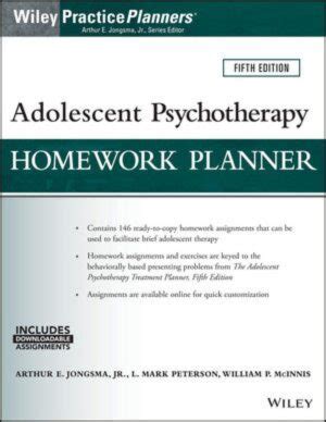 Adolescent Psychotherapy Homework Planner PDF