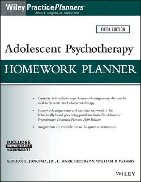 Adolescent Psychotherapy Homework Planner II (Practice Planners) Doc