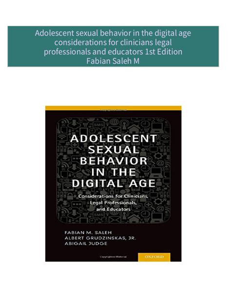 Adolescent Sexual Behaviour and Quality of Life 1st Edition Doc