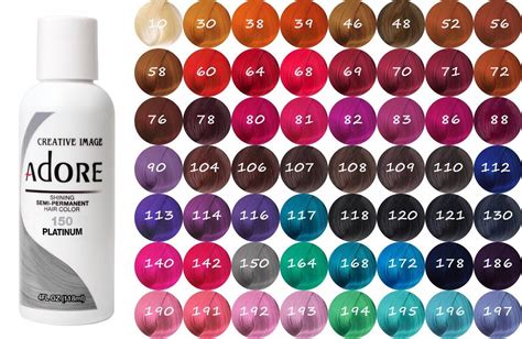 Adore Hair Color Chart: A Comprehensive Guide to Achieving Your Desired Hair Color