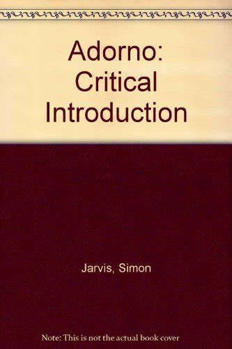 Adorno.A.Critical.Introduction Ebook Kindle Editon