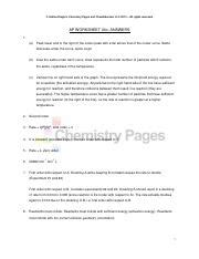 Adrian Dingle Ap Electrochemisry Summary 16s Answers Doc