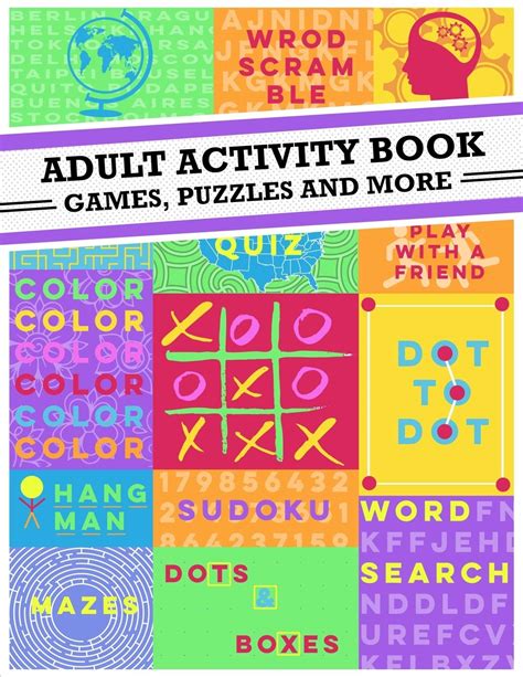 Adult Activity Book An Adult Activity Book Featuring Coloring Sudoku Word Search And Dot-To-Dot Epub