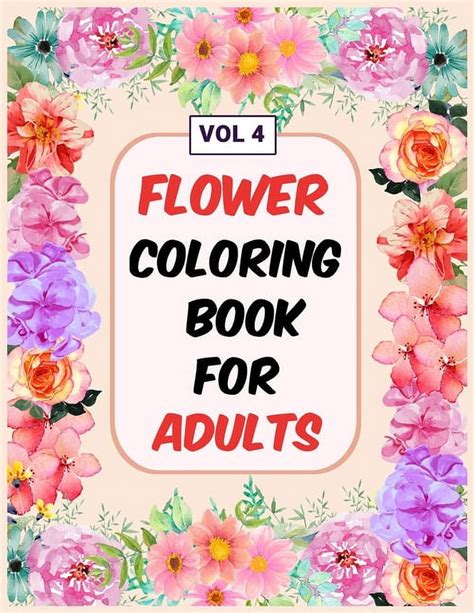 Adult Coloring Book Stress Relieving Flower Designs PDF