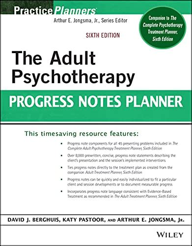 Adult Psychotherapy Progress Notes Planner Kindle Editon