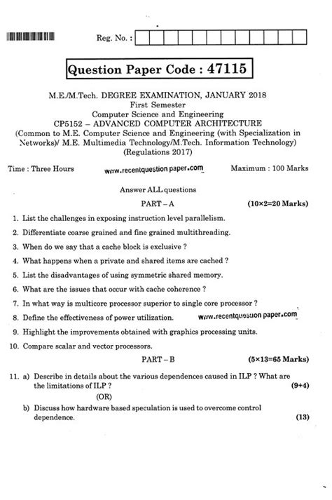 Advance Computer Architecture Objective Questions Answer Reader