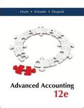 Advanced Accounting Hoyle 12th Edition Solutions Ebook Doc