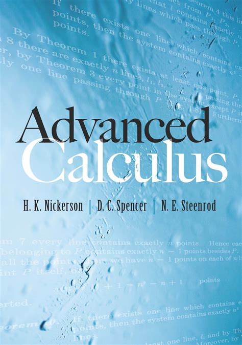 Advanced Calculus Ebook Kindle Editon