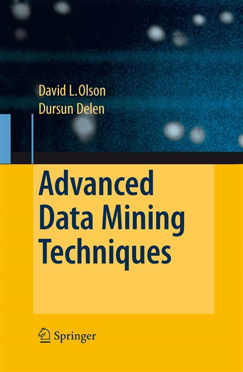 Advanced Data Mining Techniques Kindle Editon