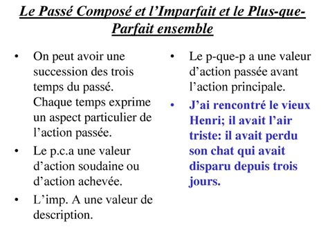 Advanced Features and Unique Aspects of the Passé Composé