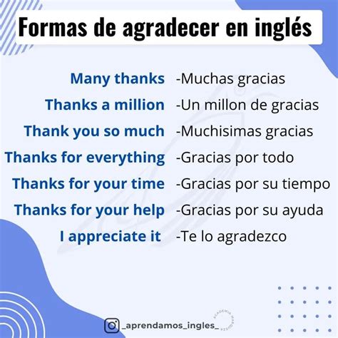 Advanced Features of agradecimiento en ingles
