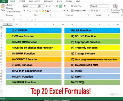 Advanced Functions and Formulas: