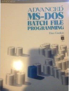 Advanced MS-DOS Batch File Programming PDF