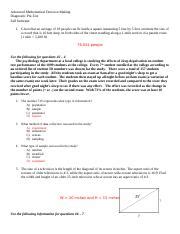 Advanced Mathematical Decision Making Semester 2 Answers Doc