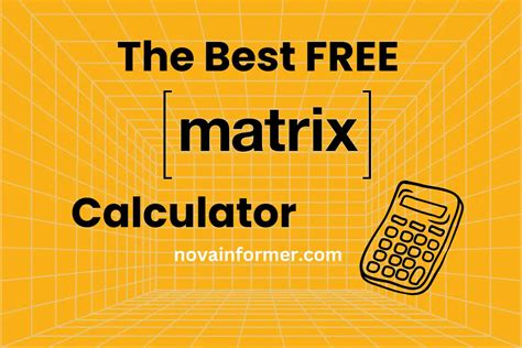 Advanced Matrix Calculator Features